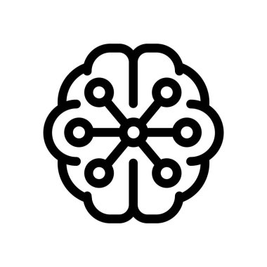 Yapay zeka (yapay zeka) vektör çizimi