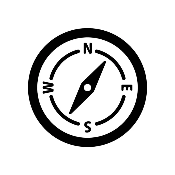 Kompas Ilustrace Vektoru Prozkoumání Ikona — Stockový vektor