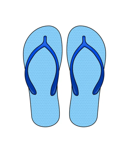 Пляжні Сандалі Flip Flops Векторні Ілюстрації — стоковий вектор