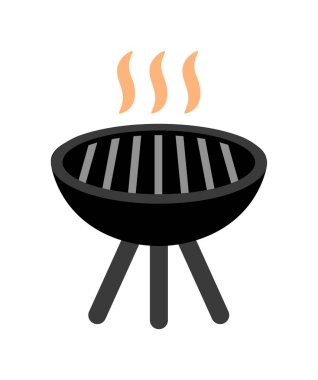 Barbekü, BBQ vektör resimleme