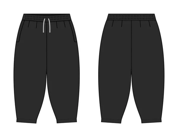 Pantalon Harem Pantalon Sarrouel Illustration Vectorielle Modèle — Image vectorielle