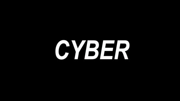 Cyber Måndag Logotyp Popup Animation — Stockvideo