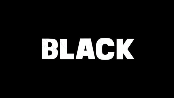 Спливаюча Анімація Логотипу Black Friday — стокове відео