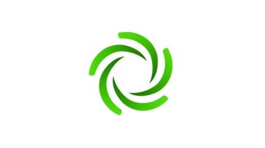 Bir girdap logosunun 4K animasyonu