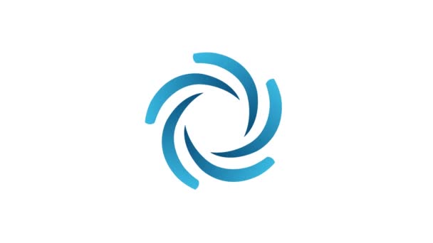 Animación Logotipo Giratorio — Vídeos de Stock