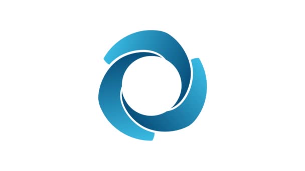 Animación Logotipo Giratorio — Vídeos de Stock