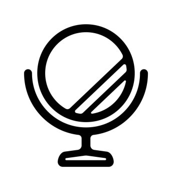 Kozmetik ayna vektör illüstrasyonu