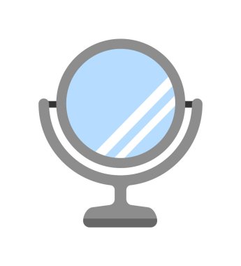 Kozmetik ayna vektör illüstrasyonu