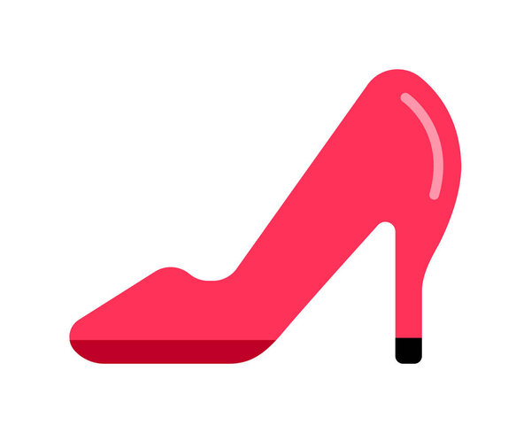 Высокий каблук, изображение вектора женской обуви