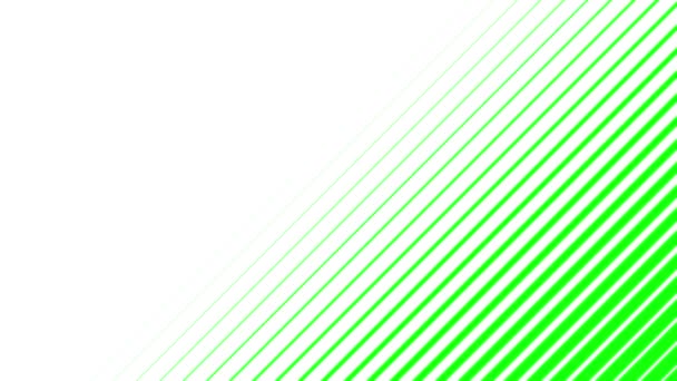 Übergangsanimation Mit Diagonalen Linien Grüner Hintergrund Für Chroma Taste — Stockvideo