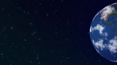 Dönen Dünya 'nın 4k animasyonu