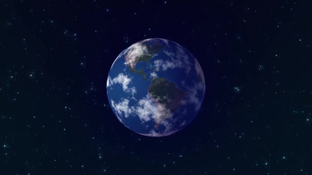 Animação Terra Rotativa — Vídeo de Stock
