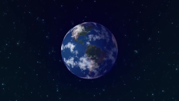Animatie Van Draaiende Aarde — Stockvideo