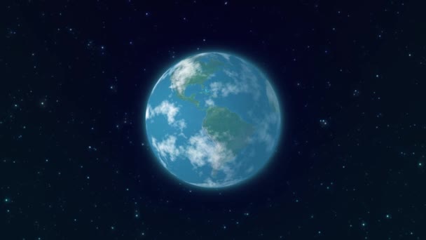 Mozgó Föld Animációja — Stock videók