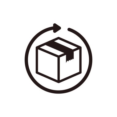 Mallar geri döndürülebilir vektör illüstrasyonu