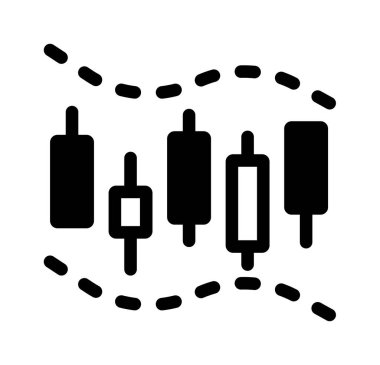 Bollinger bant vektör illüstrasyonu