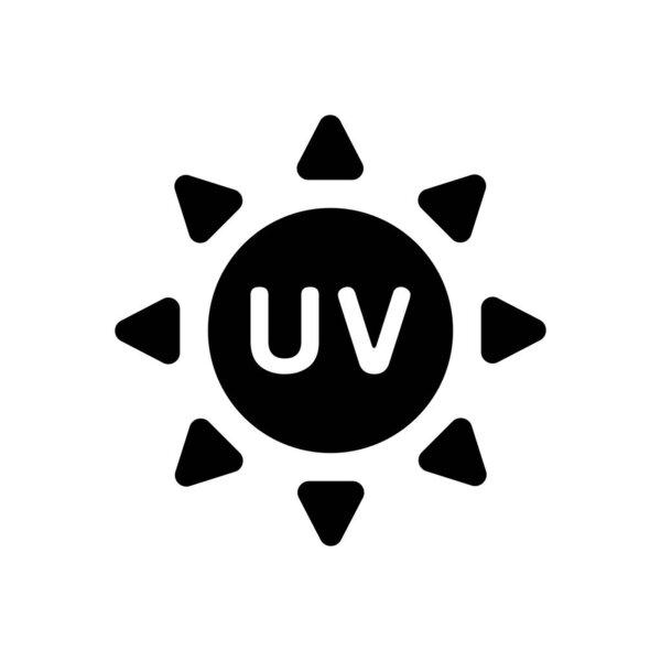 UV (ultraviolet light) vector icon illustration