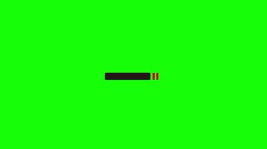 HAYIR işaretinin 4K animasyonu (kroma anahtarı için yeşil arkaplan )