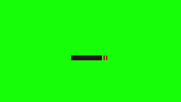 Анимация Дыма Знак Зеленый Фон Хрома Ключ — стоковое видео