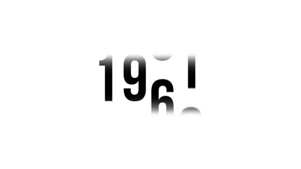 Contador Ano Analógico Contando 1950 2025 Contador Números Para Feliz — Vídeo de Stock