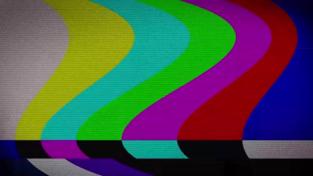 Analog Canlandırması Renk Çubukları — Stok video