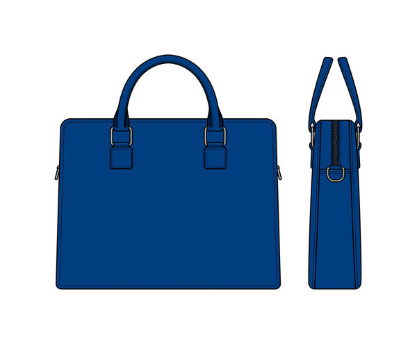 Business bag , briefcase vector template illustration