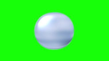 Dairesel biçimde fışkıran suyun canlandırması (kroma anahtarı için yeşil arkaplan )