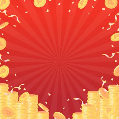 Ödül puanları vektör arkaplan illüstrasyonu