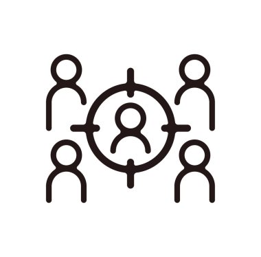 Adam toplama, kafa avlama vektör resmetme