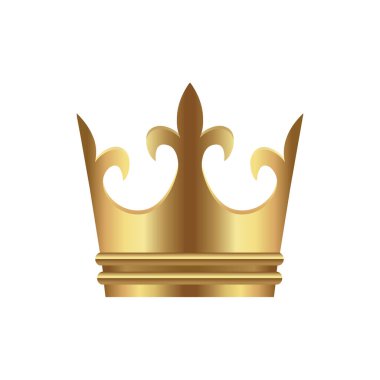Taç simgesi illüstrasyonu (altın )