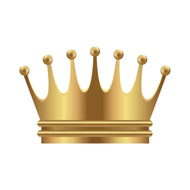 Taç simgesi illüstrasyonu (altın )