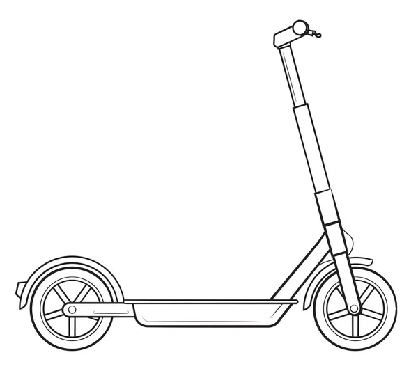 Scooter Électrique Illustration Stock Scooter Électrique Moderne — Image vectorielle