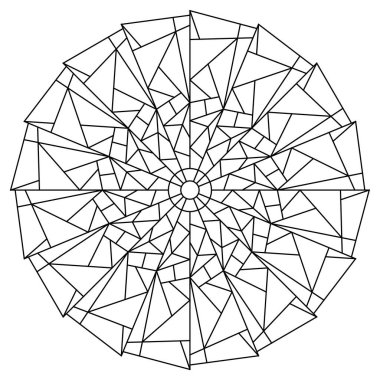 Creative Mandala Art. Slices 3D Pattern Design. Coloring Pages Abstract. Good mood. Relieve stress and anxiety. Dopamine detox. #639