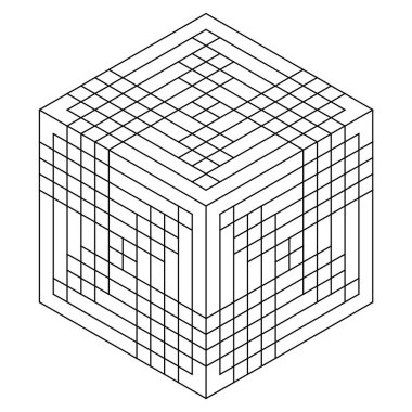 Yetişkinler için kolay renklendirme sayfaları. Geometrik soyut mandala boyama sayfası. Altıgen şeklinde basit bir mandala. EPS 8. 676 numara.