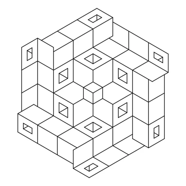 Jednoduché Zbarvení Stránky Pro Dospělé Zbarvení Stránky Geometrické Abstraktní Mandala — Stockový vektor