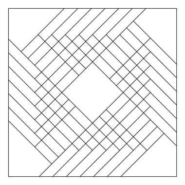 Yetişkinler için kolay renklendirme sayfaları. Geometrik soyut fayans deseninin renklendirme sayfası. EPS 8. 781 numara.
