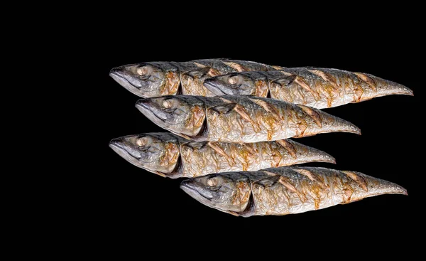Grilované Ryby Saba Ryby Grilovaného Moře Balíček Připravený Jídlu Stavba — Stock fotografie