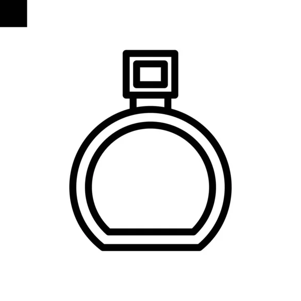 Perfume Ícone Logotipo Linha Estilo Vetor — Vetor de Stock