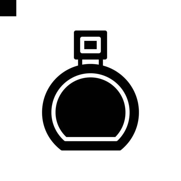 Parfüm Symbol Soliden Stil Vektor — Stockvektor