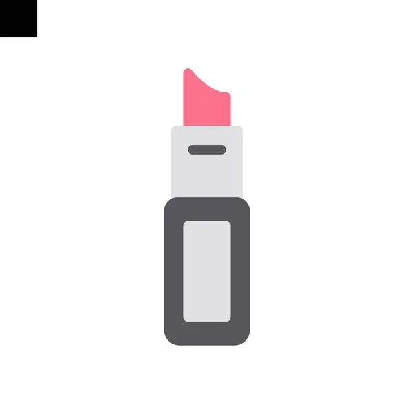Lipstick Icon Logo Flat Style Vector — Stock Vector
