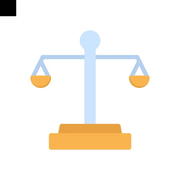 Εικονίδιο Ισότητας Λογότυπο Επίπεδη Διάνυσμα Στυλ — Διανυσματικό Αρχείο