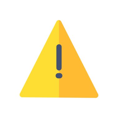 tehlike simgesi düz biçim vektörü