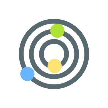 Gezegen logo ikonu vektörü