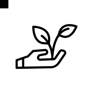 çevre dostu simge çizgisi biçimi vektörü