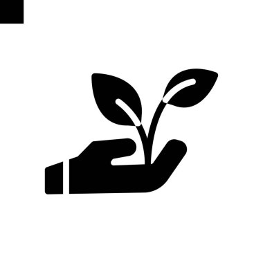 Çevre dostu simge katı biçim vektörü