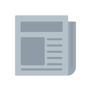 gazete simgesi düz biçim vektörü