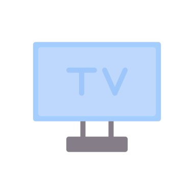 TV simgesi düz biçim vektörü