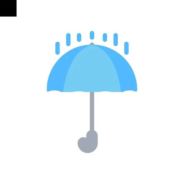Парасолька Дощ Значок Логотип Стиль Гліф — стоковий вектор