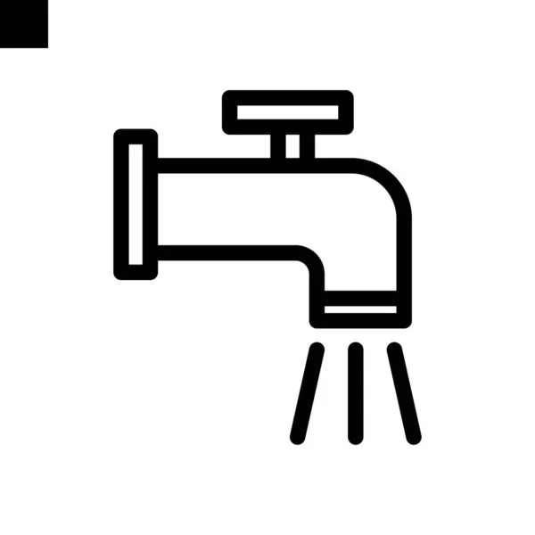 Иконка Стиле Водопровода — стоковый вектор