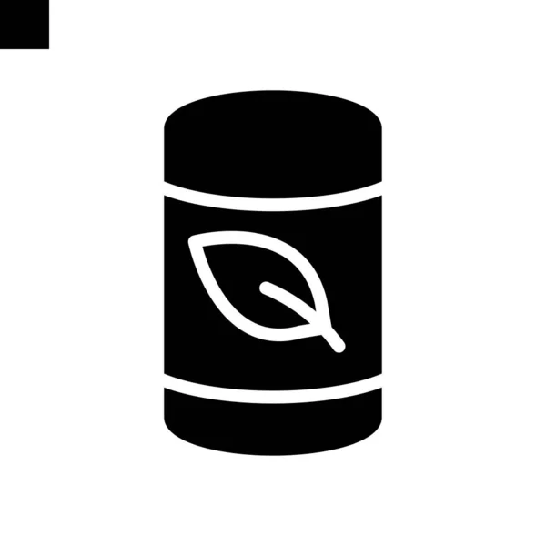 Barrel Icon Solid Style Vector — Stock Vector